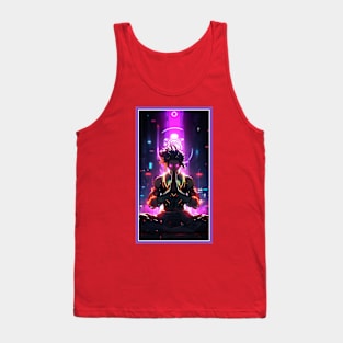 Anime Hero Power Meditation | Quality Anime Artwork | Anime Power Energy Meditation |  Manga Anime Art Tank Top